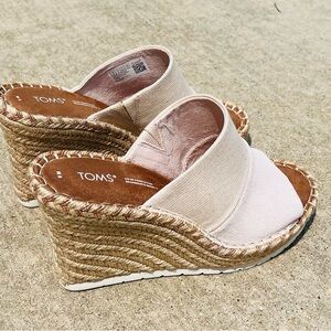 COPY - Tom’s Monica Mule Wedge Heel